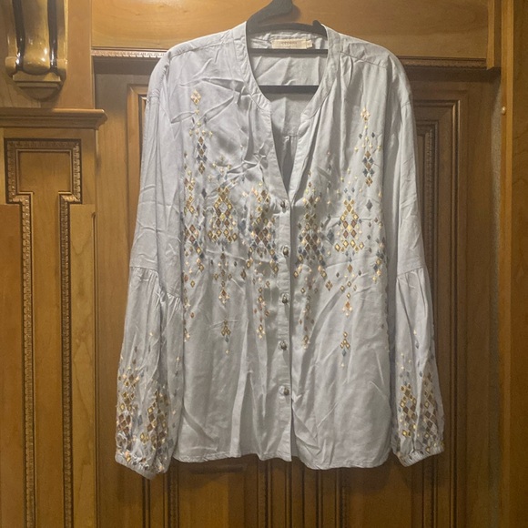 CREAM CRFILLIPA LONG SLEEVED BLOUSE Size 44 (XL) - Picture 6 of 15